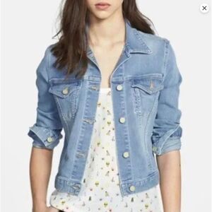 $258 Womens Joie Classic Jean Denim Jacket Size Small